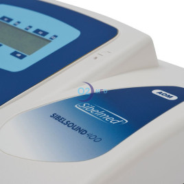 Audiometro Sibelsound 400 particolare lato destro - distribuito da O2 Med