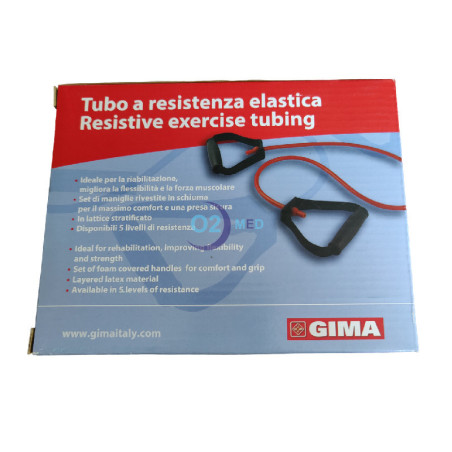 Banda elastica in Lattice con Maniglie 125 cm x 3 mm Gima