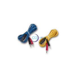 Cavo blu e giallo a 2 derivazioni per Elettrostimolatore serie Mio-Care - Conf. da 2 pezzi