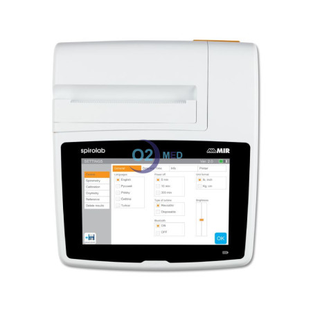 Spirometro Professionale Spirolab Touchscreen MIR – Diagnostica Respiratoria Avanzata