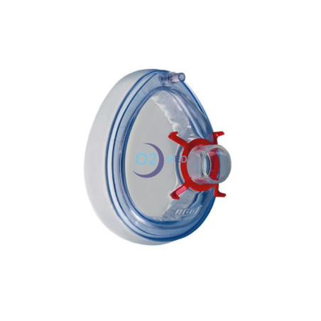Mascherina per anestesia Crystal con cuscinetto gonfiabile - distribuito da O2 Med